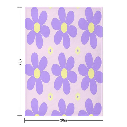 Spring Flowers (Lavender) Throw Blanket
