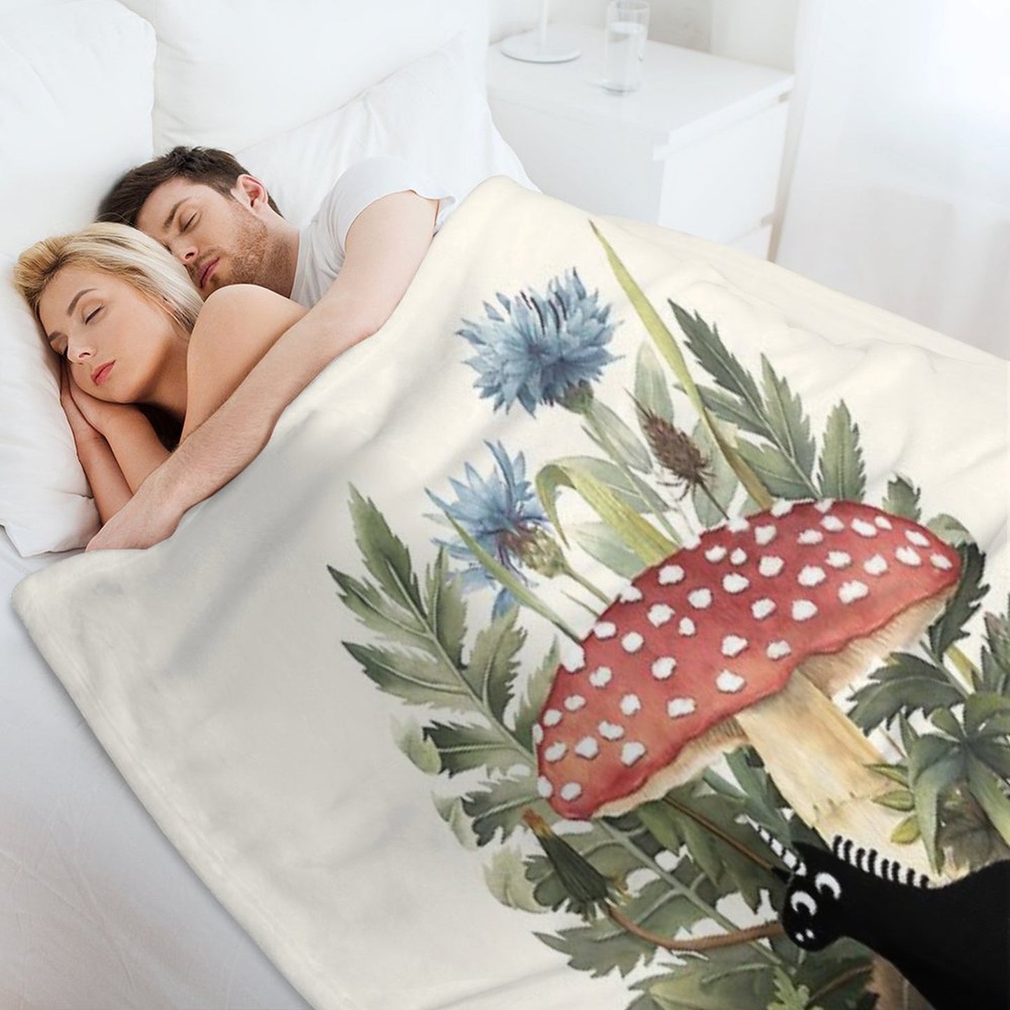 Tiny Unicorn Throw Blanket