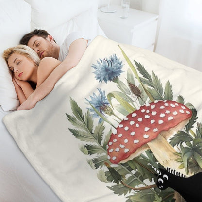 Tiny Unicorn Throw Blanket