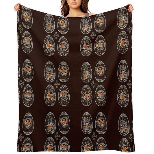 Ravens Spring Throw Blanket