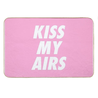 Kiss My Airs Sneaker Head Hype Pink & White Bath Mat
