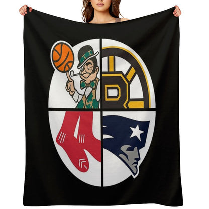 Boston Sports Throw Blanket