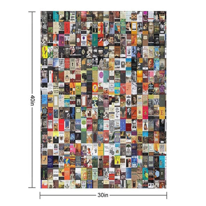 Classic Books Throw Blanket