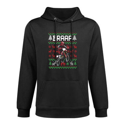 Christmas Motorcycle Motocross Braap Dirt Bike Breathable Fabric Hoodie