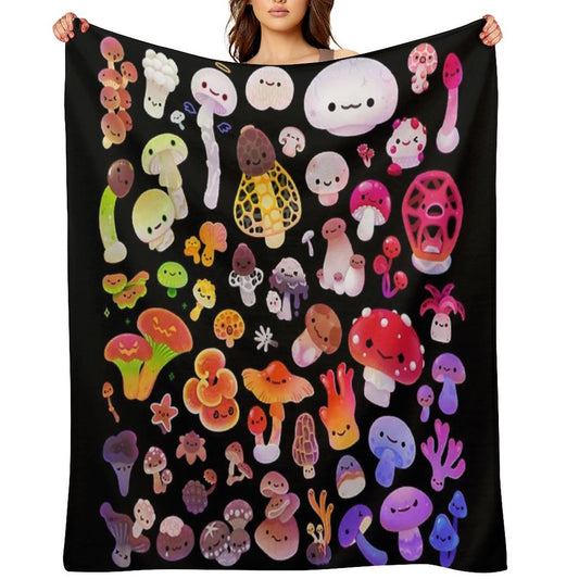 Mushroom Throw Blanket