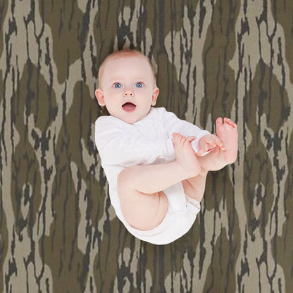 Everything Bottom Lands Camo Throw Blanket