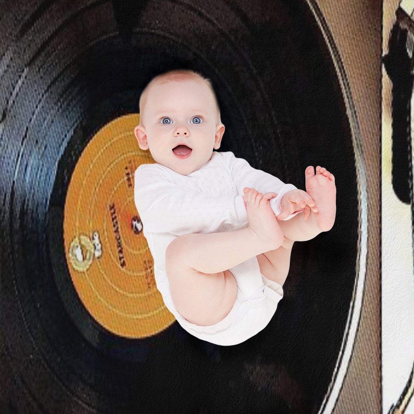 Vintage Pioneer Turntable 1976 Electronics PL-117D Throw Blanket