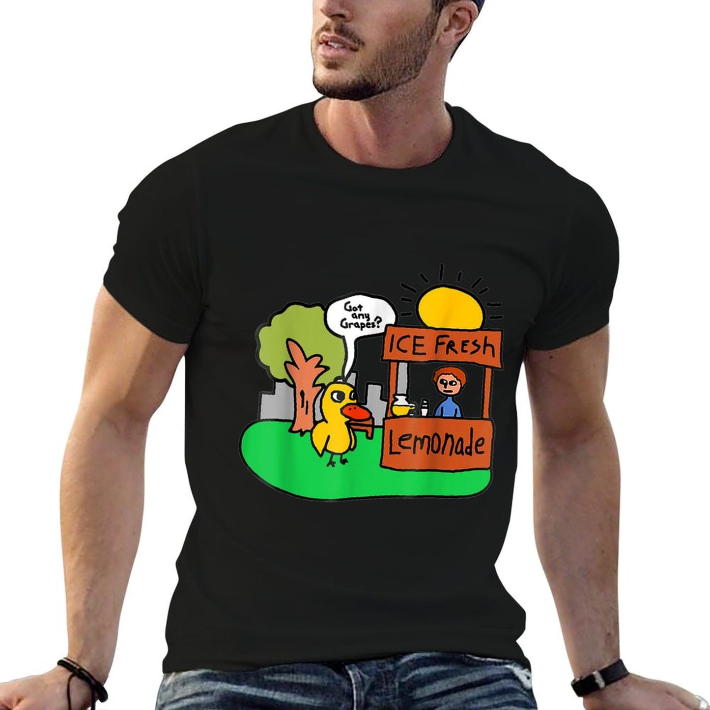 Ice Fresh Lemonade Got Any Grapes Duck Funny Gift T-Shirt