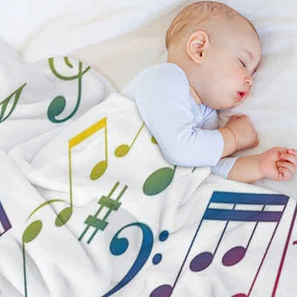 Musical Notes XIII Throw Blanket