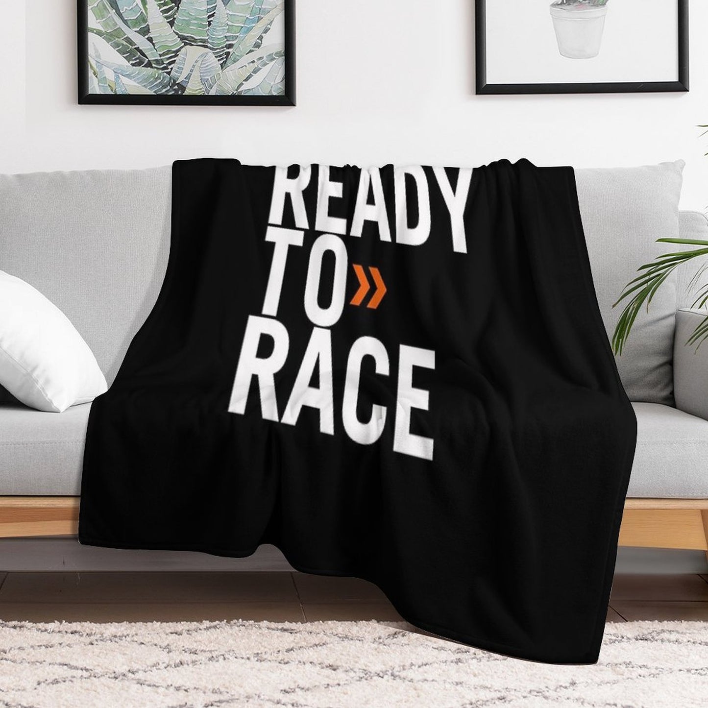 Ready to Race Throw Blanket