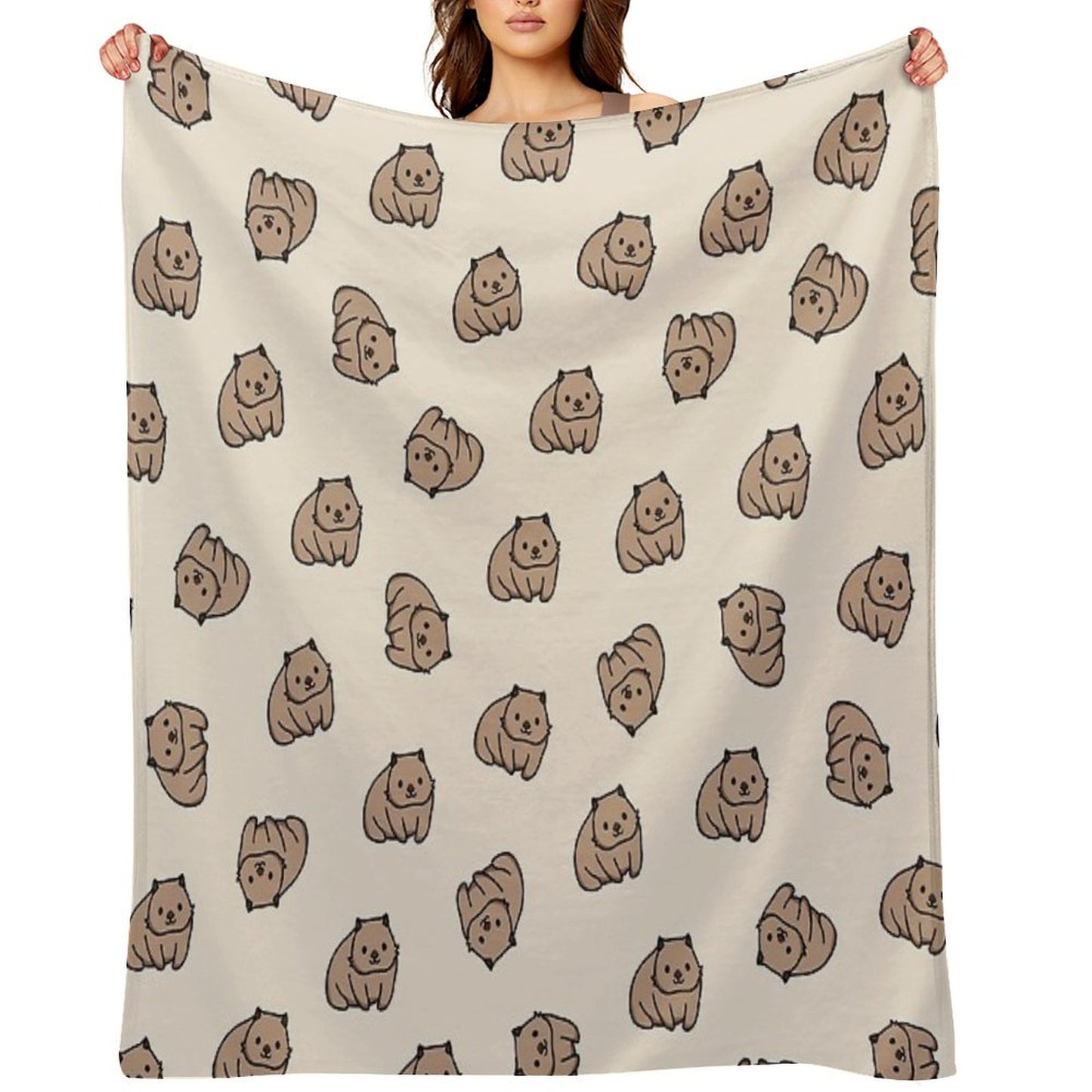 Wombat Throw Blanket