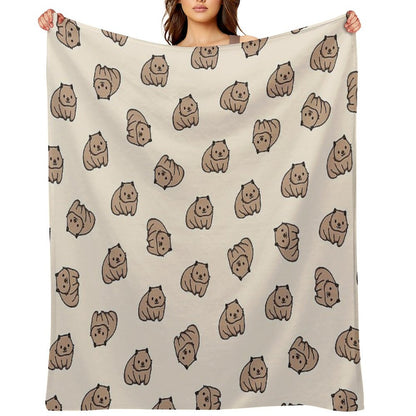 Wombat Throw Blanket