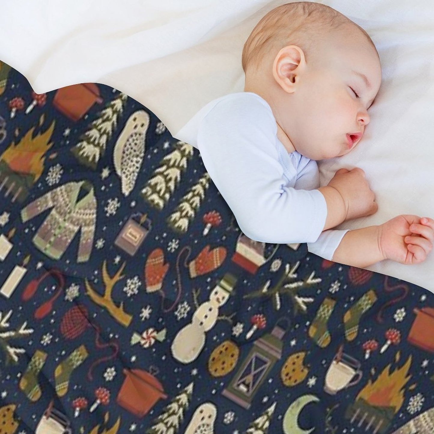 Winter Nights Throw Blanket