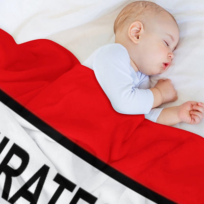 Emirates Stadium Football Sign Throw Blanket
