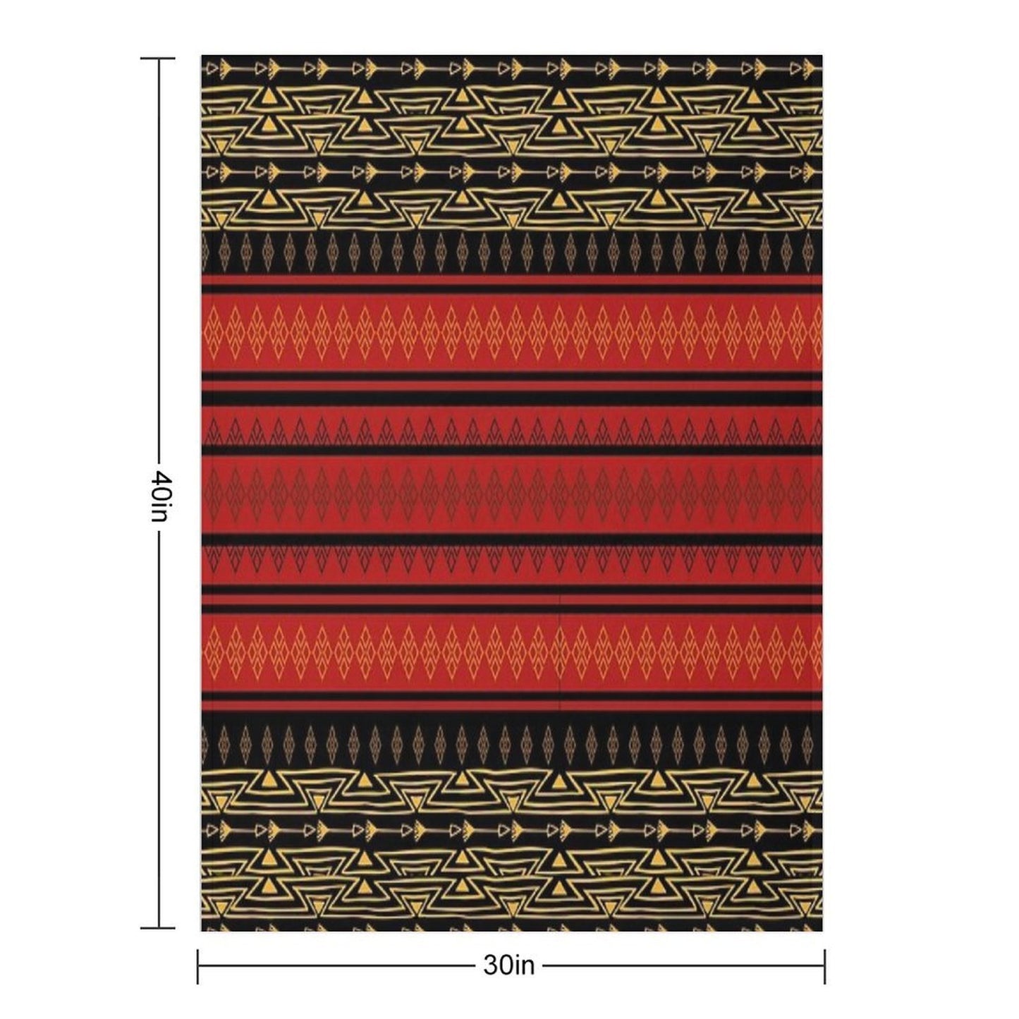 Igorot Pattern Throw Blanket