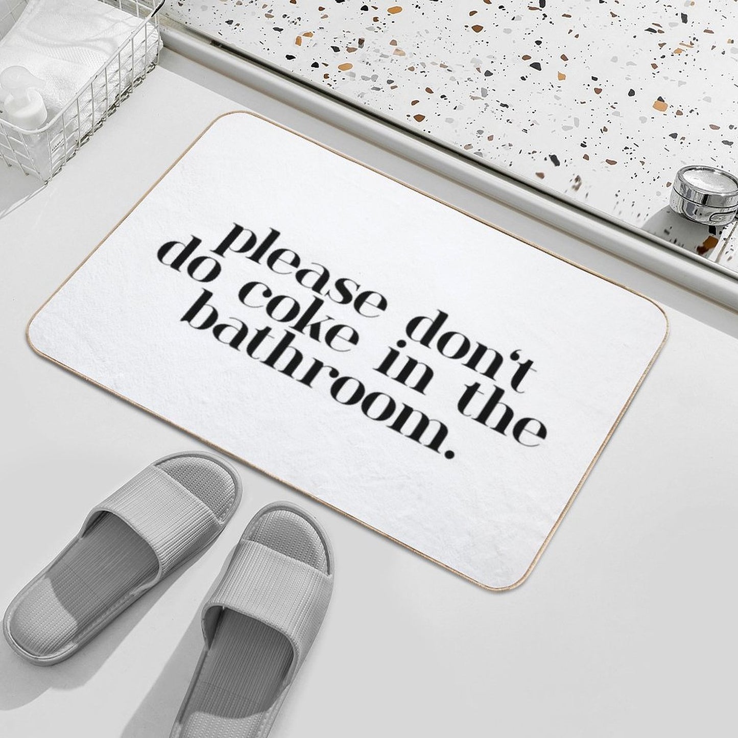 Please Don’t Do Coke In The Bathroom Elegant Bath Mat
