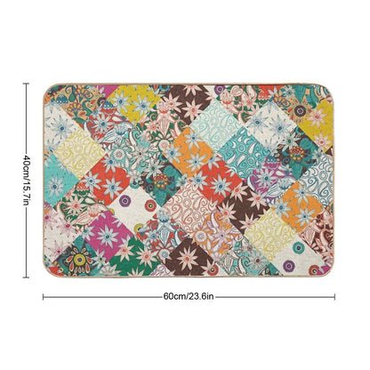 Sarilmak Patchwork  Repositionable Bath Mat