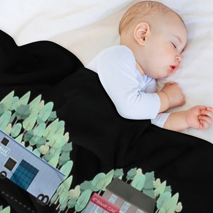 I Love The Town of Schitt's Creek, Where Everyone Fits In. From The Rosebud Motel to Rose Apothecary, A Drawing of The Schitt's Throw Blanket