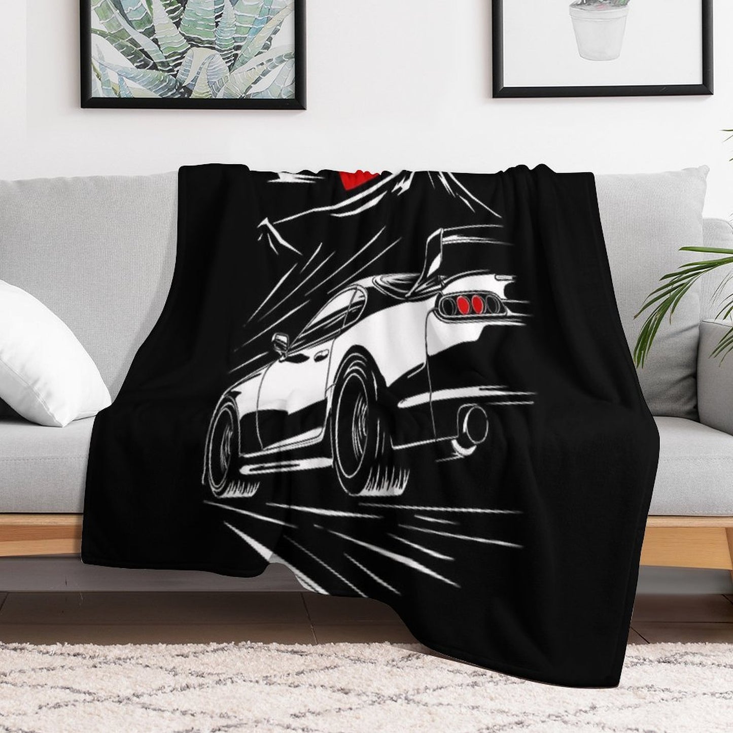 Toyota Supra MKIV  Haruna Throw Blanket