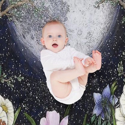 Midnight in The Garden II Throw Blanket