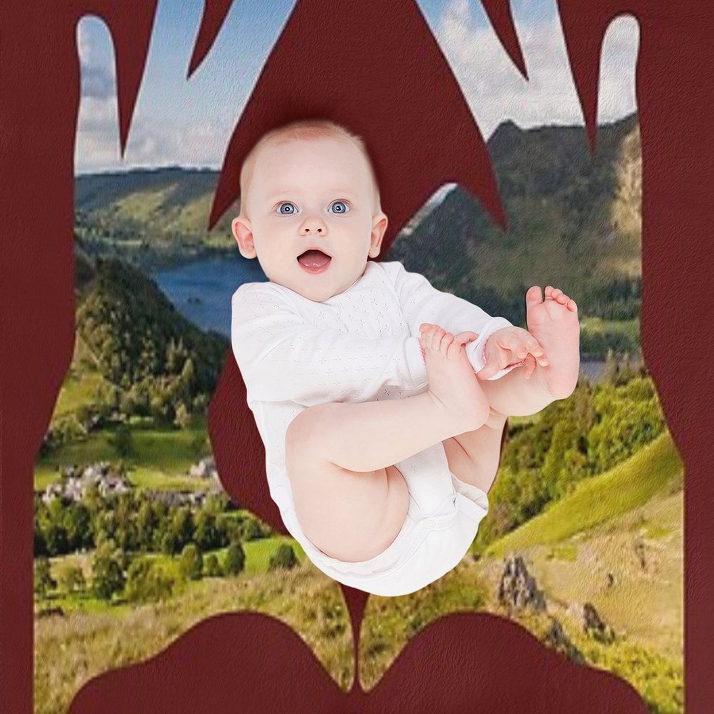 I Love The Lake District - Hands Heart - #41 Throw Blanket