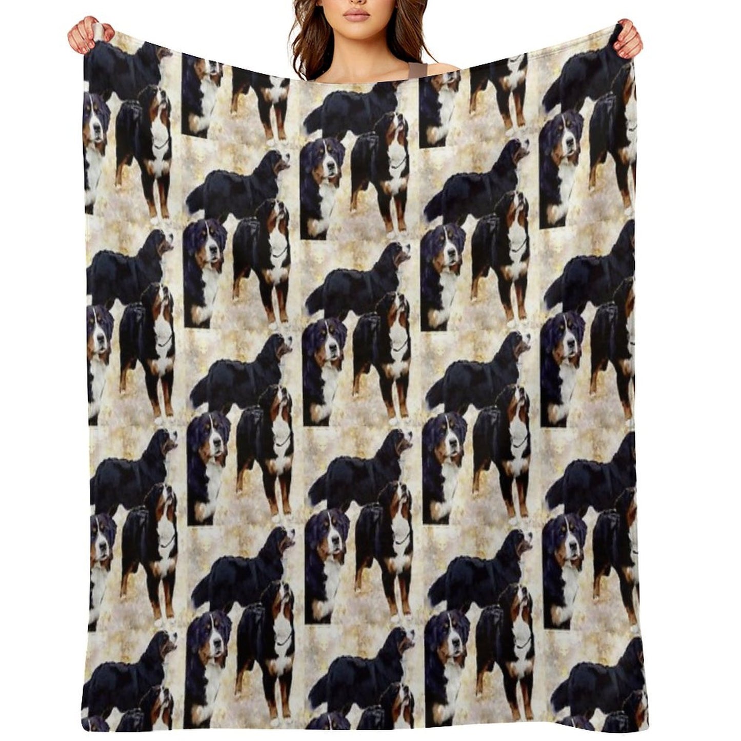 Bernese Mountain Dog Throw Blanket