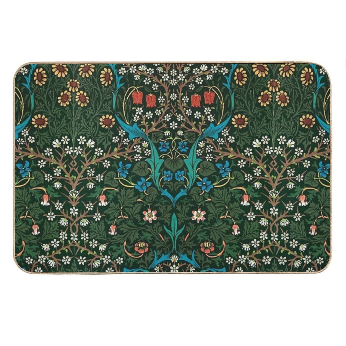 Blackthorn by William Morris, 1892 Bath Mat