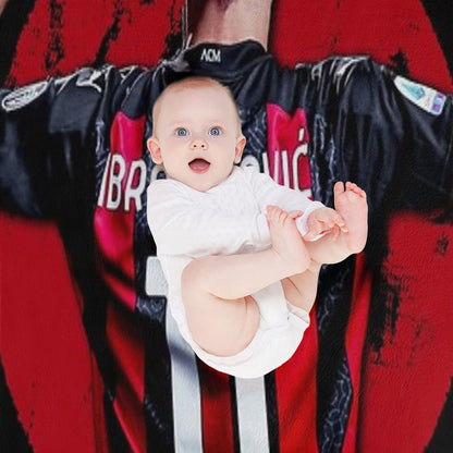 Zlatan Ibrahimovic Ac Milan Throw Blanket