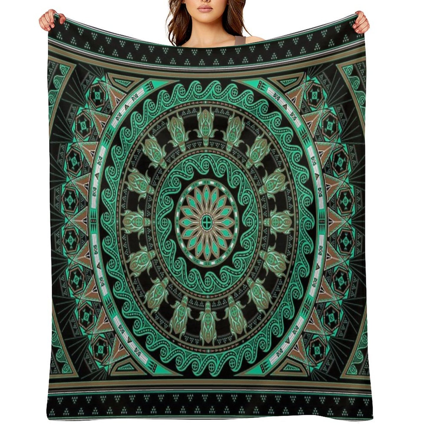 The Turtle (Keya) Throw Blanket