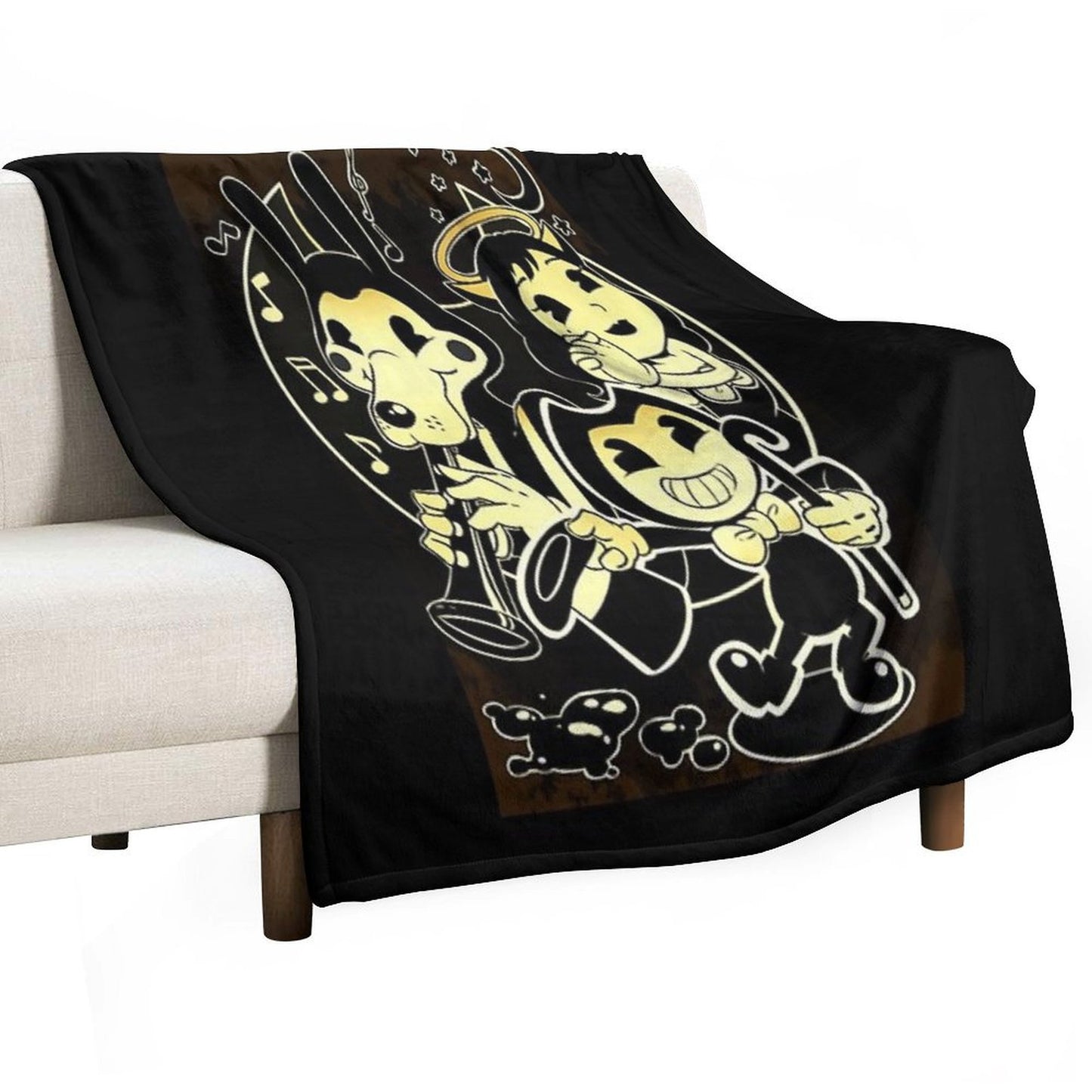 Bendy Boris And Alice Throw Blanket