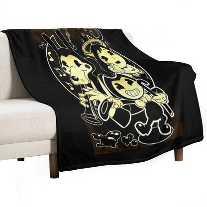 Bendy Boris And Alice Throw Blanket