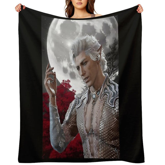 Astarion White Beautiful Throw Blanket