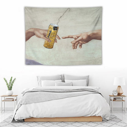 MichelAngelo's Creation of FourLoko Tapestry