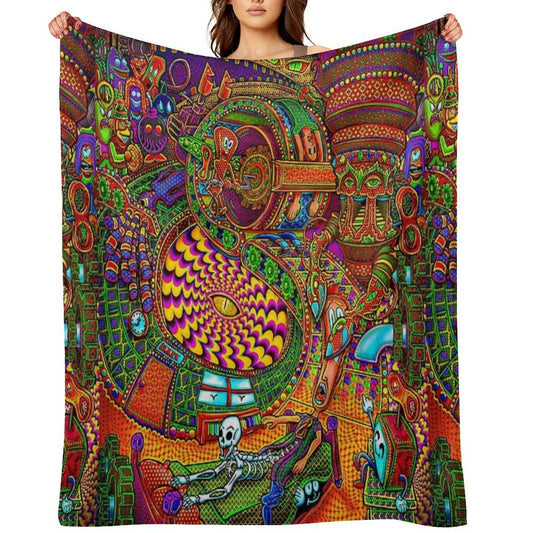 Carnival of The Abyss Throw Blanket