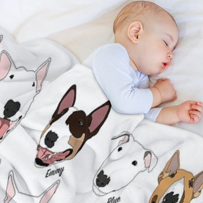 Glasgow Bull Terrier Club Throw Blanket