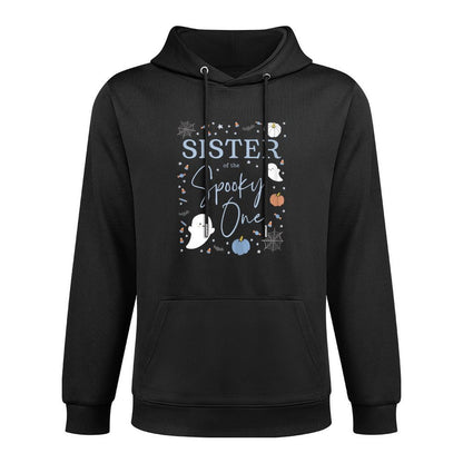 Sister of The Spooky One First Birthday Boy 1st Halloween Shrink-Resistant Hoodie
