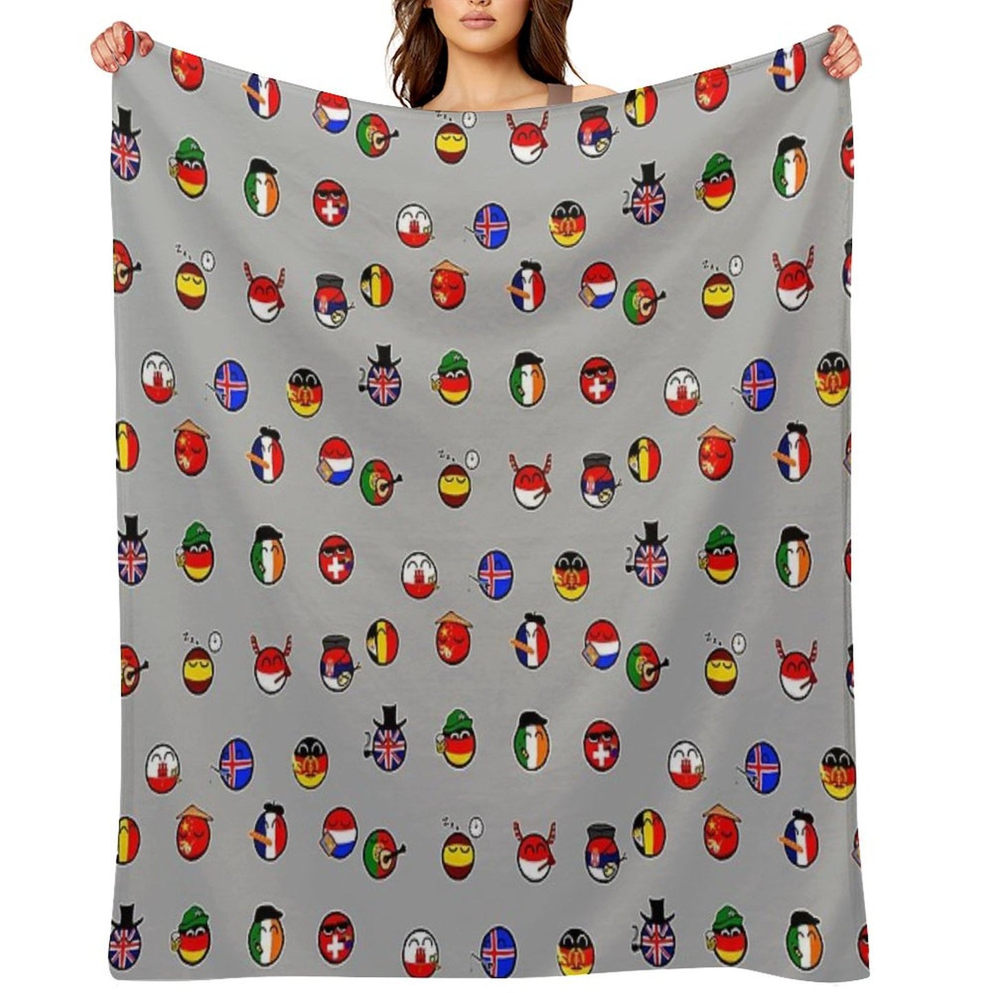 Countryballs Pack Throw Blanket