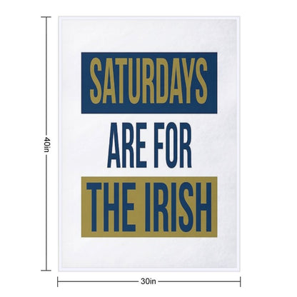 Saturdays Are For The Irish Shirts & Stickers Throw Blanket
