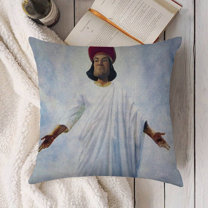 Lord Farquaad As God Linen Throw Pillow Cover