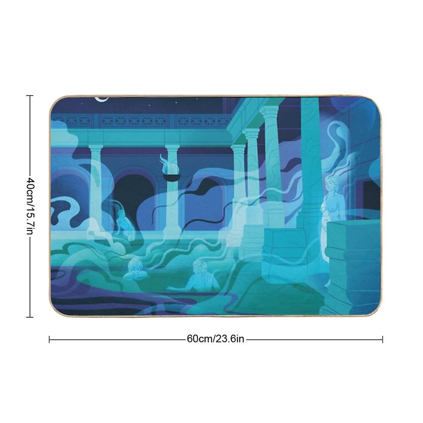 Night at The Baths - Aqua Bath Mat