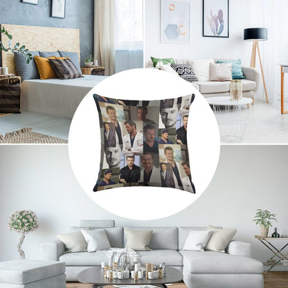Mark Sloan Linen Throw Pillow Cover