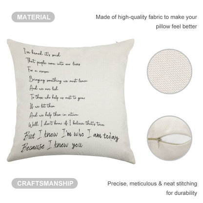 For Good - Wicked The Broadway Musical Linen Throw Pillow Cover