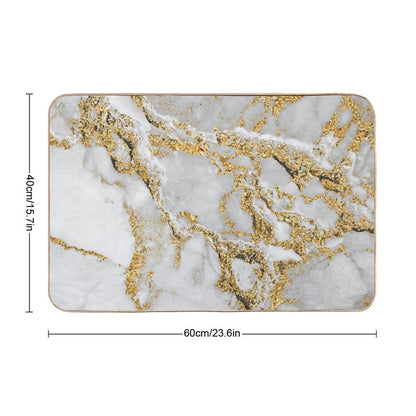 Golden Marble Bath Mat