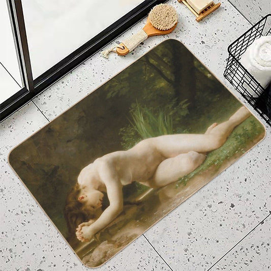 Bouguereau Painting Detail Bath Mat
