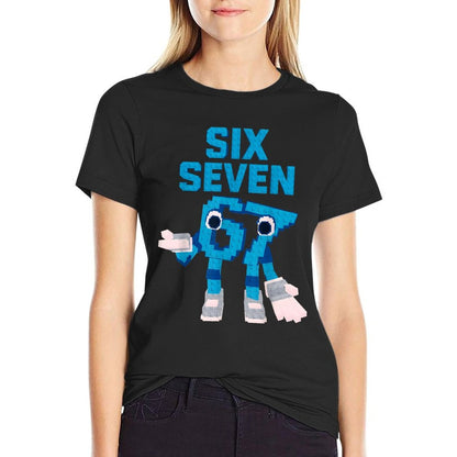 Funny Kid Meme Six Seven 6 7 Italian Brainrot Bruh 67 Meme  High-quality Stitching T-Shirt
