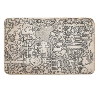 The Winter Tombs - A Massive Dungeon Complex by Dyson Logos Bath Mat