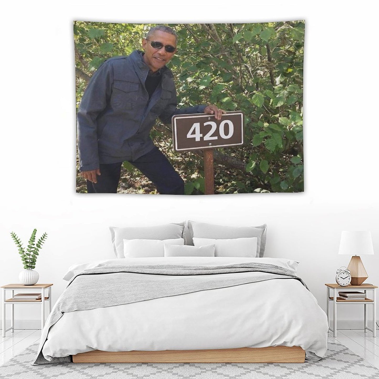 420 Obama Print Tapestry