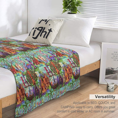 The ORIGINAL Enchanted Tiki Room Collage Throw Blanket