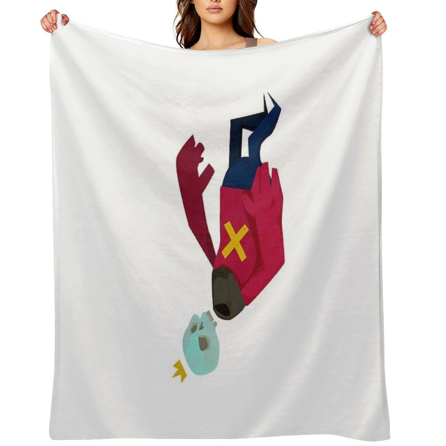 TheUpsideDownKingJr Throw Blanket