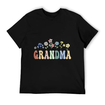 Grandma Gifts Women Wildflower Floral Design Grandma T-Shirt